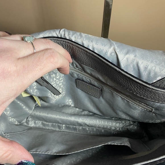 EUC Kate Spade Gray Leather Crossbody - Picture 4 of 11